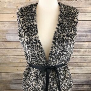 *ELIANE et LENA Paris* Leopard Print Faux Fur Vest